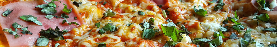 Eating Italian Pizza at Panatieri's Pizza & Pasta-Warren restaurant in Warren, NJ.
